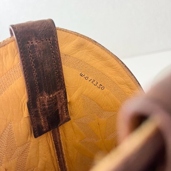 NEW Rod Patrick Mens Cowboy Boots 15AAAA Perro Loco Brown Square Toe Western - Picture 10 of 12